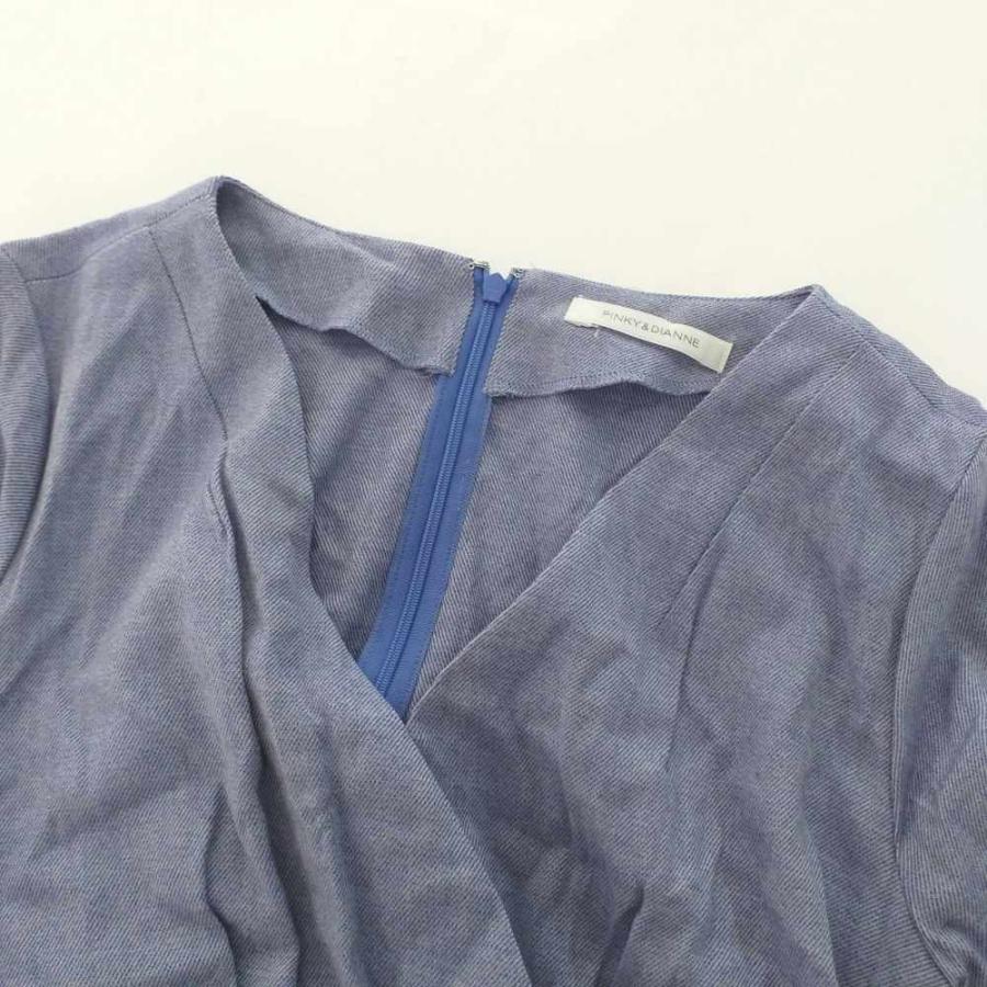 美品・ピンキーアンドダイアン タックウール・長袖・カシュクール