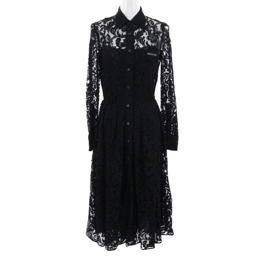 PRADA 超美品・プラダ 19SS・スクロールモチーフ入りレース・長袖 