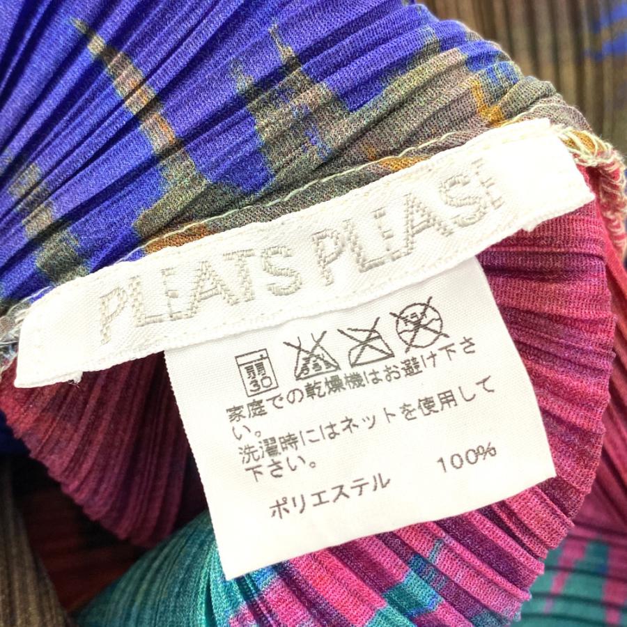 プリーツプリーズ マルチカラー ノースリーブドレスワンピース/PP03