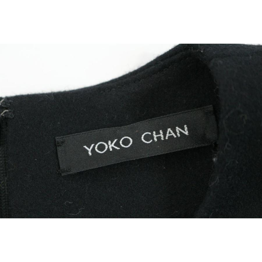 ヨーコチャン ウール ノースリーブワンピース/YCD-416-280/38/ブラック