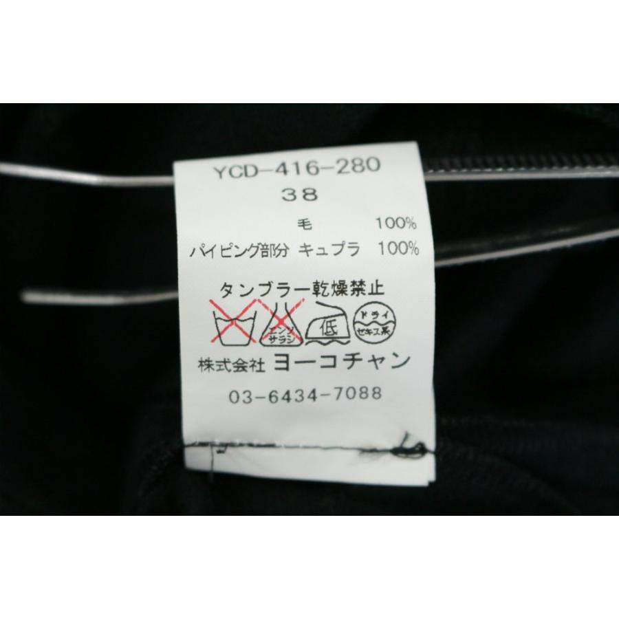 ヨーコチャン ウール ノースリーブワンピース/YCD-416-280/38/ブラック