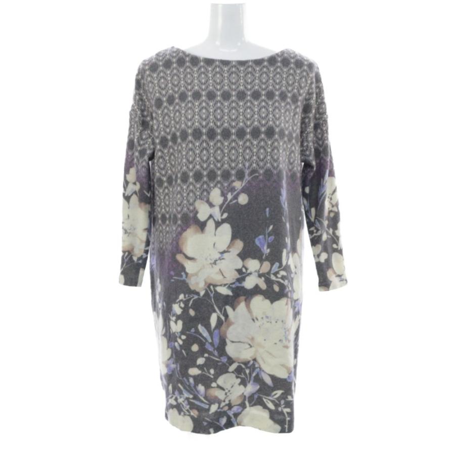 美品グレースコンチネンタルdiagramレースニットワンピース 黒 36 GRACE CONTINENTAL（グレースコンチネンタル）の「レイヤード