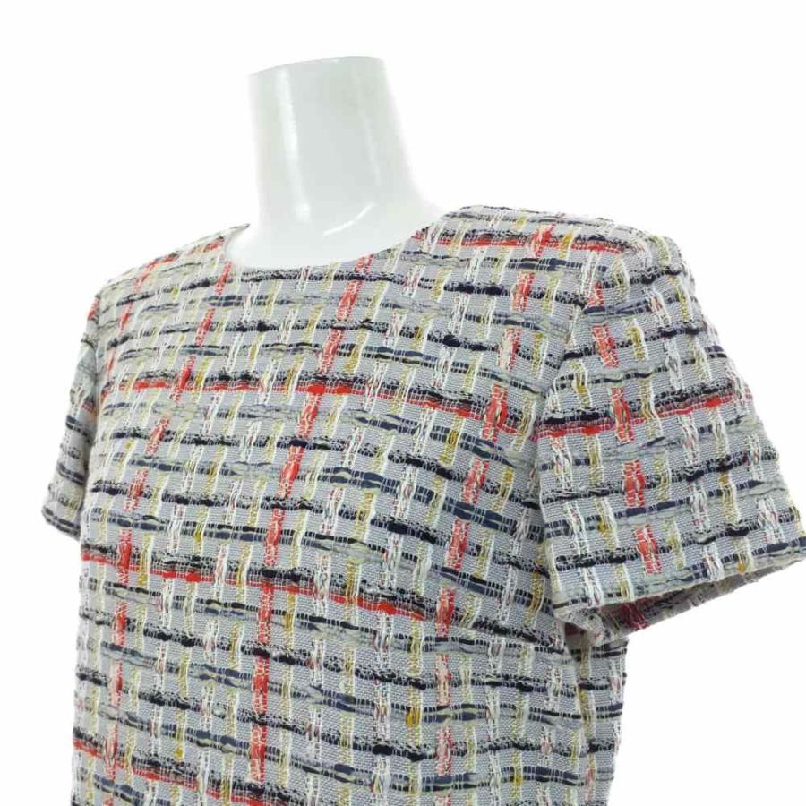 CHANEL 超美品・シャネル DRESS COTTON TWEED・半袖・ワンピース