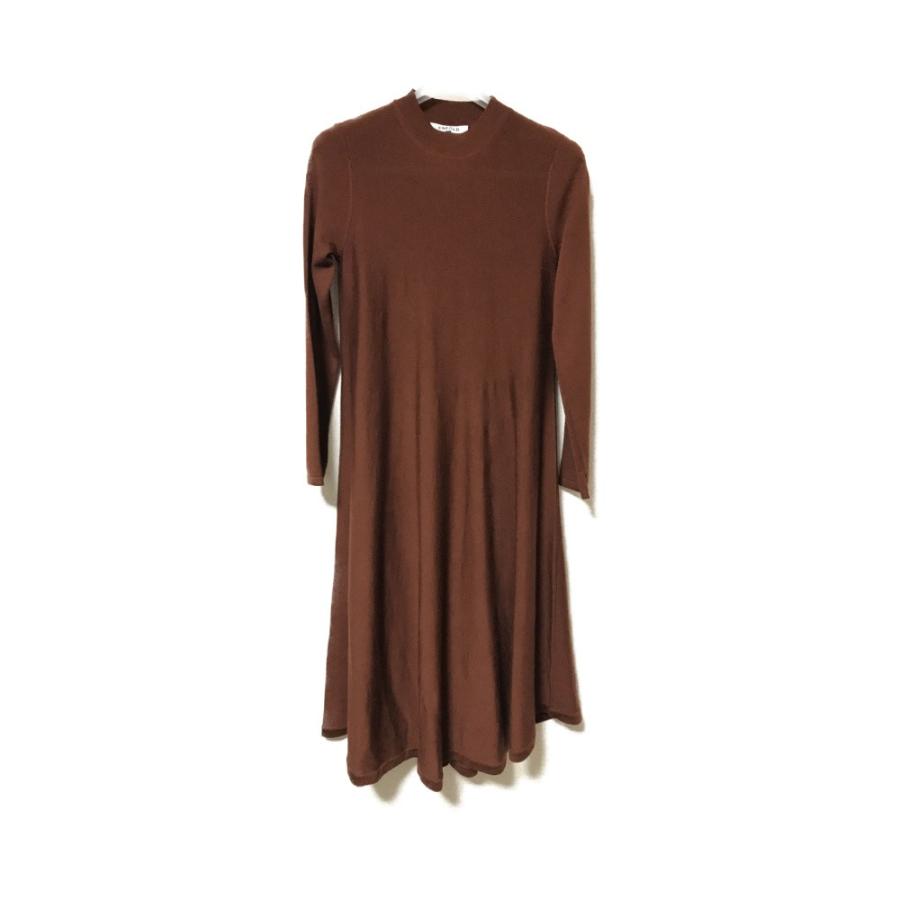 美品・エンフォルド 長袖・ワンピースロングニットワンピース 17AW  