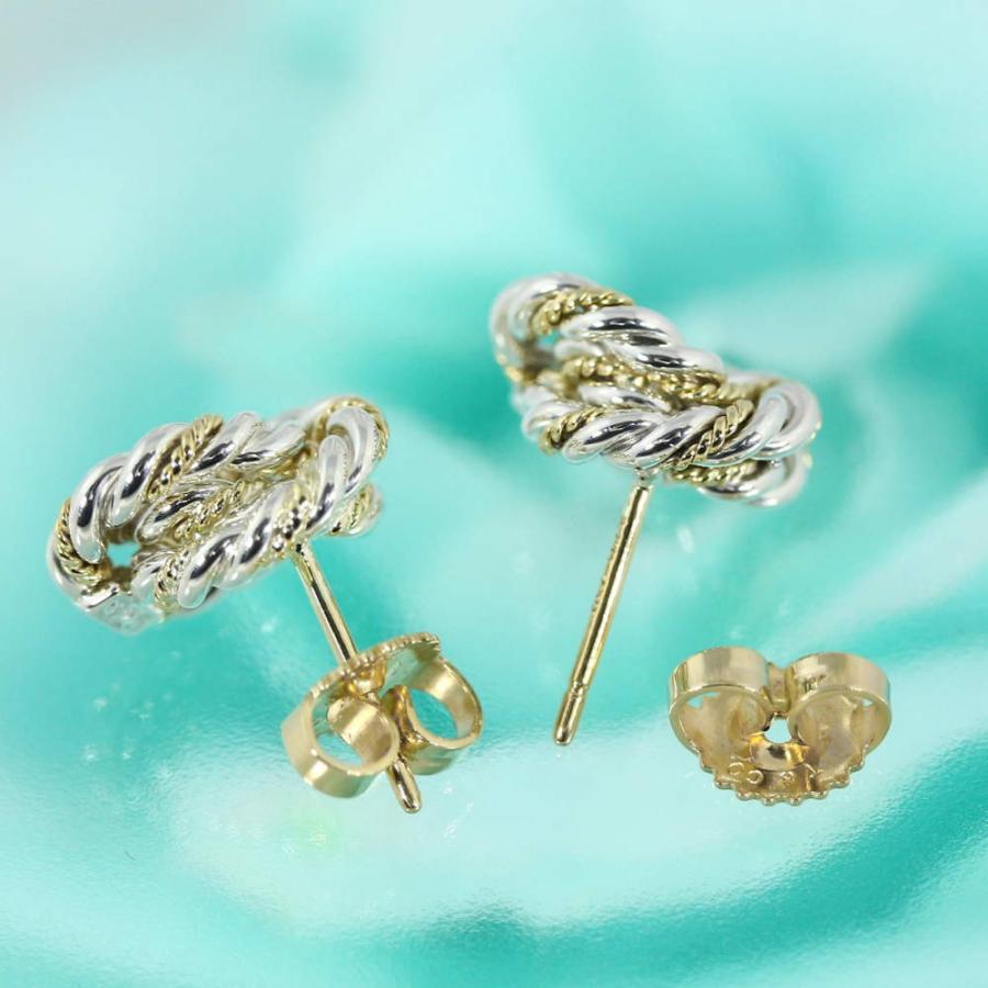 ティファニー　ピアス　k18 sv925コンビ TIFFANY&Co. ティファニー ツイスト・コンビスタッドピアス/Sv925×K18
