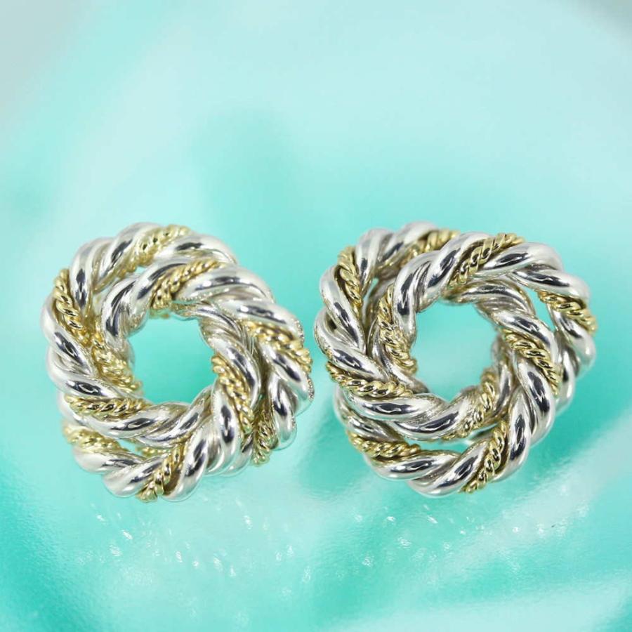 TIFFANY&Co. ティファニー ツイスト・コンビスタッドピアス