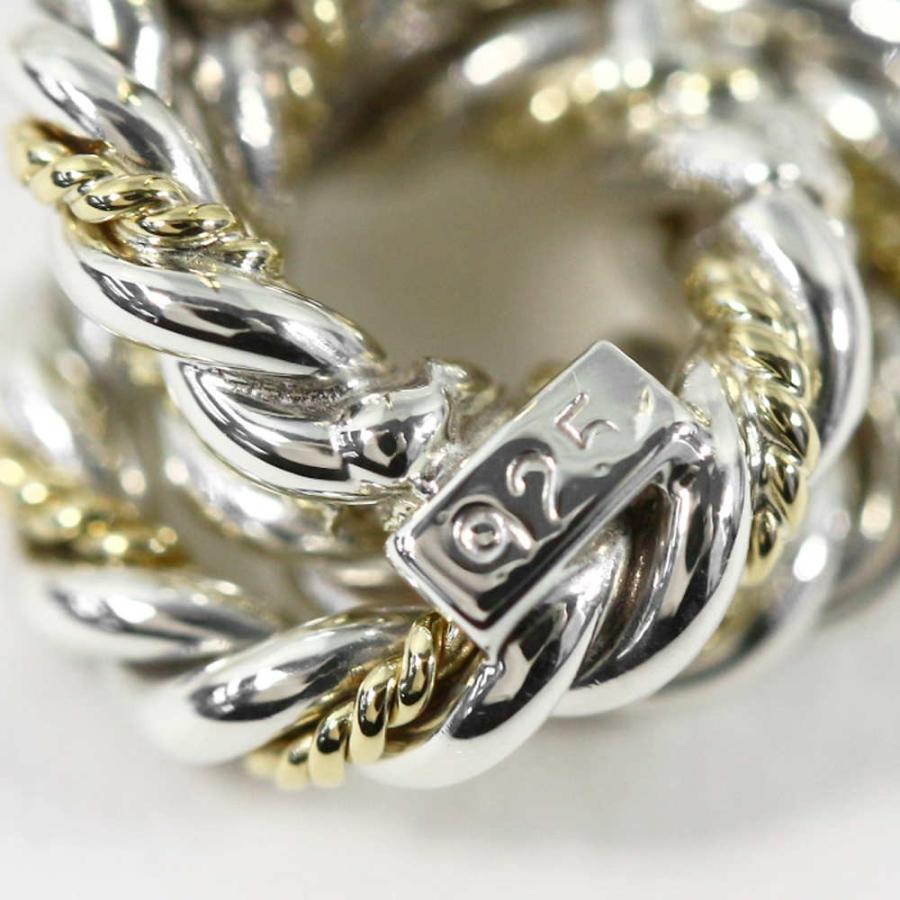 TIFFANY&Co. ティファニー ツイスト・コンビスタッドピアス/Sv925×K18