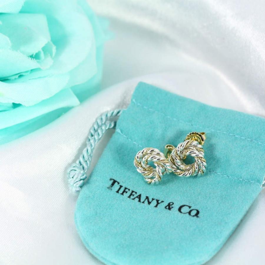 TIFFANY&Co. ティファニー ツイスト・コンビスタッドピアス/Sv925×K18