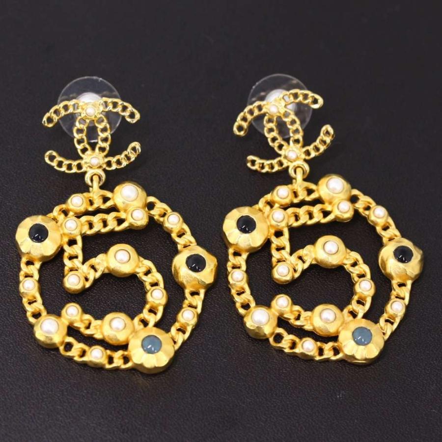 CHANEL ココマーク パール ピアス ゴールド【ランク：A】 シャネル CHANEL CHANEL ピアス A86506 Y09902 ココマーク