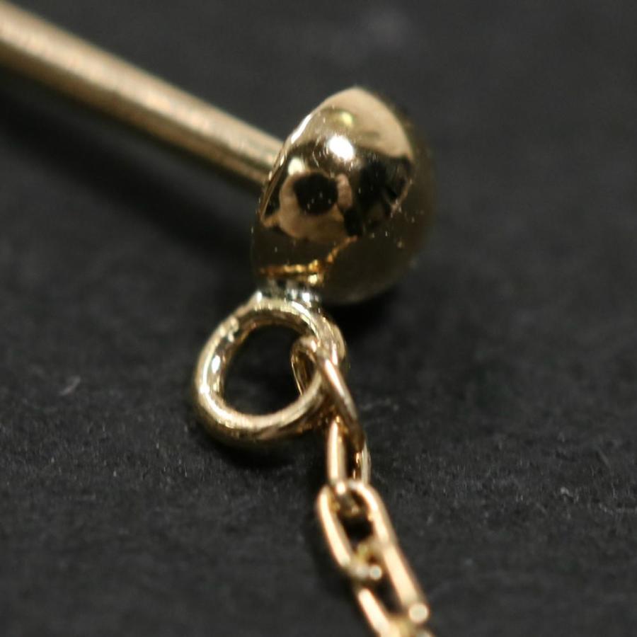 AHKAH（アーカー） ミモザ・チェーンピアス/K18YG/750-0.5g