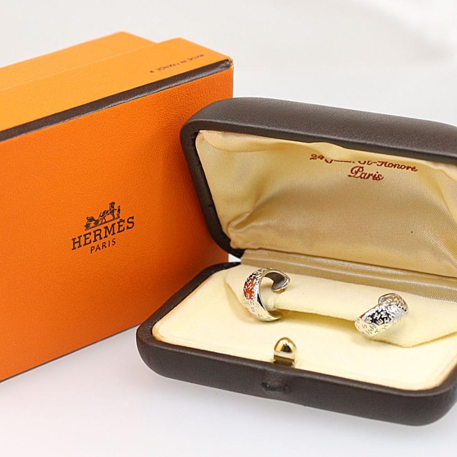 HERMES エルメス　レザーフープピアス　ホワイト 2143200503921_01.jpg
