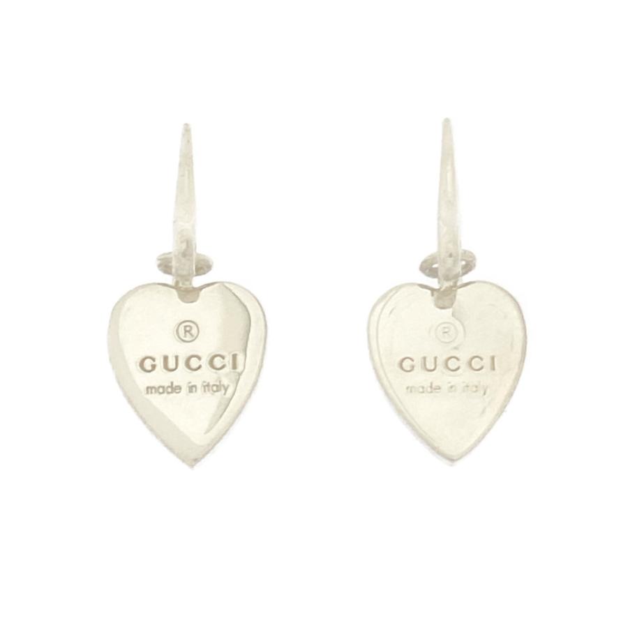 グッチ ロゴハートピアス/Sv925-7.4g/シルバー/GUCCI 翌日配送可/RF3