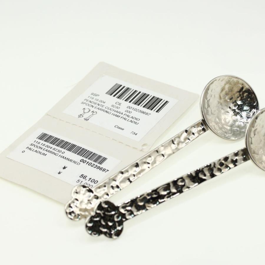 LOEWE ロエベ ハンマーテクスチャ スプーン ピアス/-39.3g