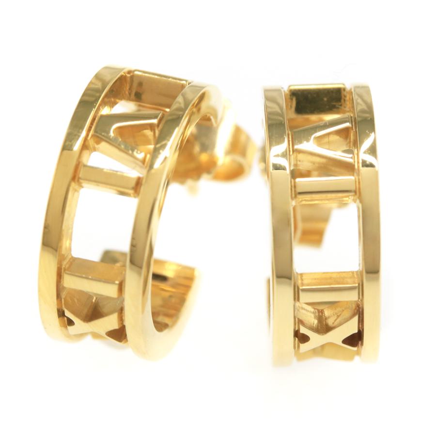 TIFFANY&Co. ティファニー オープンアトラスピアス/K18YG/750