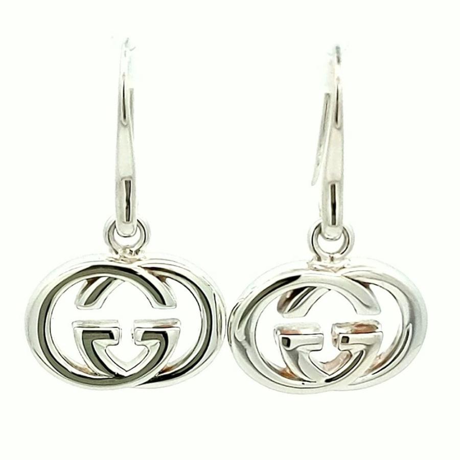 GUCCI グッチ SV925 インターロッキングG ピアス GG シルバー-