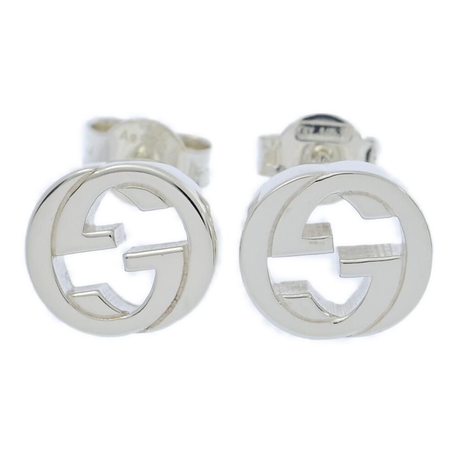 GUCCI グッチ GGロゴ・ペア スタッド ピアス/Sv925-3.4g GUCCI グッチ GGロゴ・ペア スタッド ピアス/Sv925-3.4g
