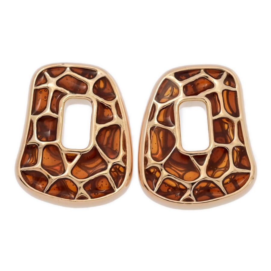 MATTIOLI マッティオリ 樹脂・チャームピアス/K18PG/750-7.0g/ピンク  