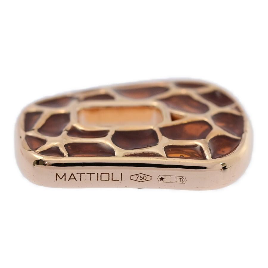 MATTIOLI マッティオリ 樹脂・チャームピアス/K18PG/750-7.0g/ピンク  
