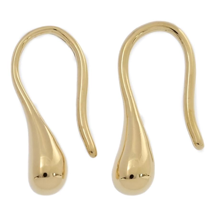 STAR JEWELRY スタージュエリー ペア ドロップモチーフ ピアス/K18YG  