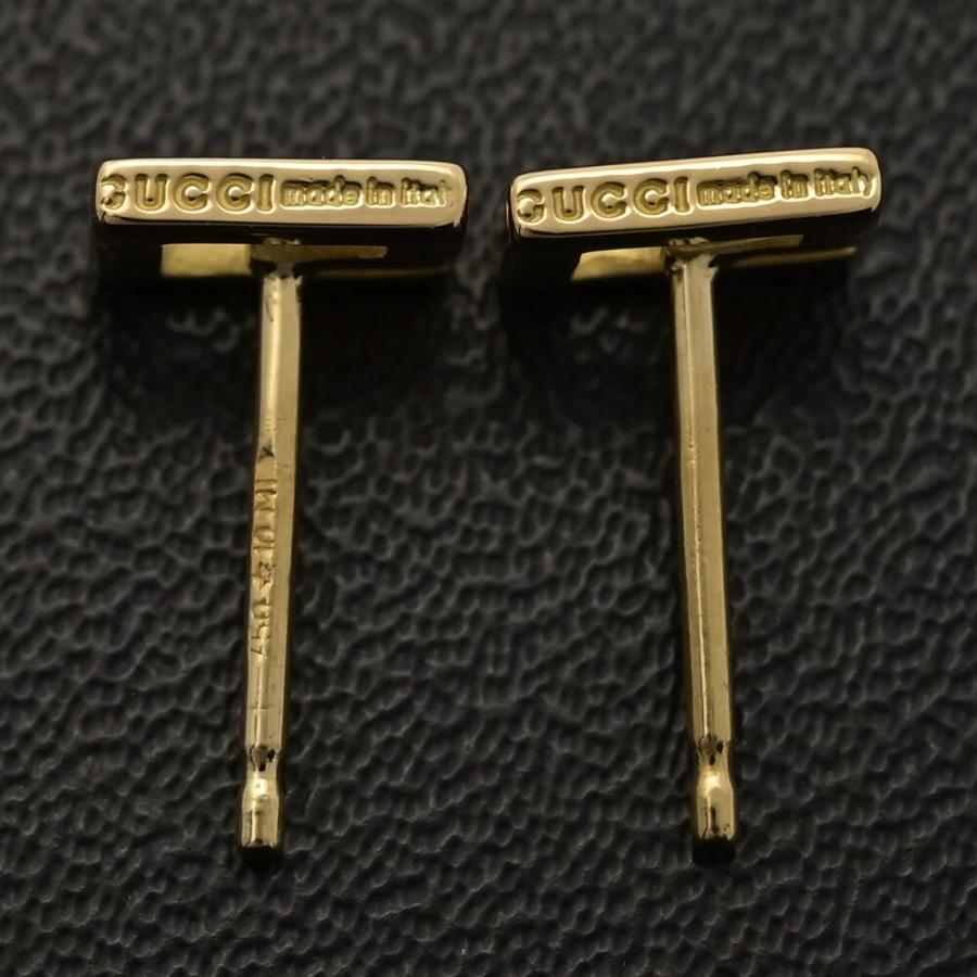 GUCCI（グッチ） Gロゴ スタッド ピアス/K18YG/750-1.5g/イエロー