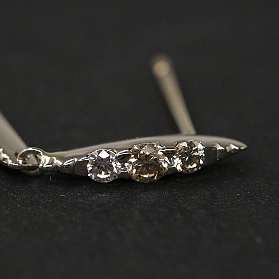 カシケイ ネイキッド 20P・ブラウンダイヤモンド・フリルピアス/K18BG 