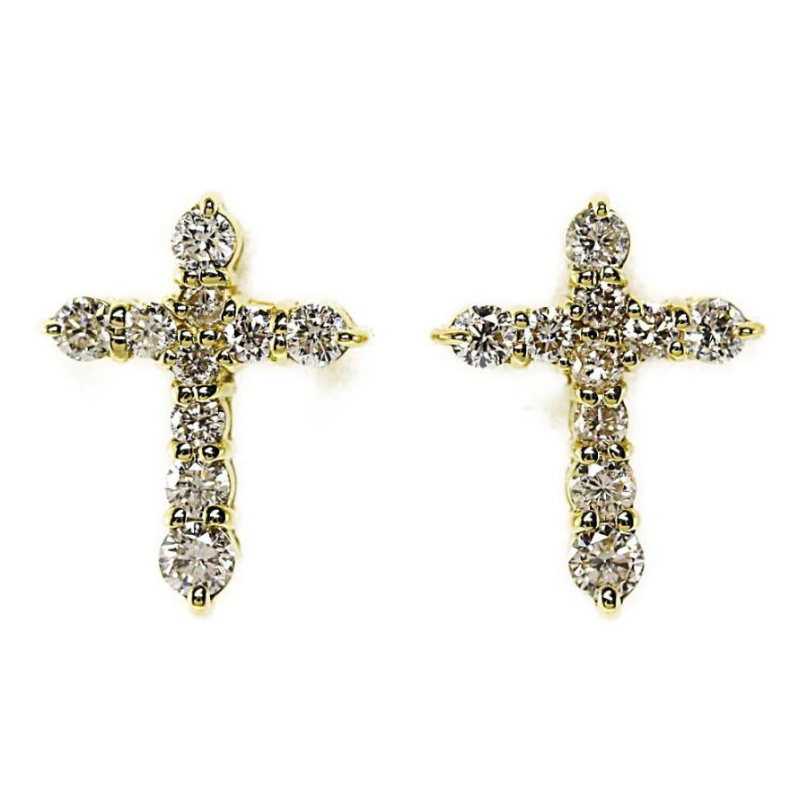 アウトレット送料無料 スタッド クロスモチーフ p ダイヤモンドピアス 天然 K18yg 750 1 3g 0 ct 0 ct イエローゴールド 翌日配送可 Rf2 H 配送員設置送料無料 World Of Heating De