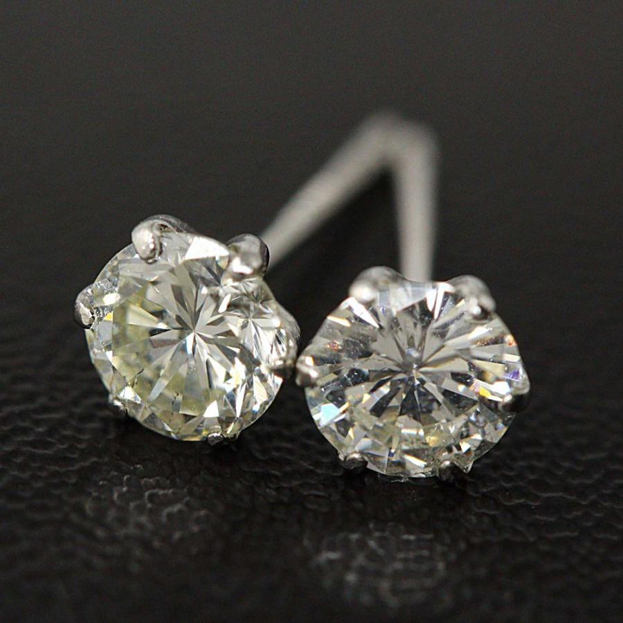 最終値下】【新品】ダイヤモンドスタッドピアス 天然/Pt900-0.4g/0.276  