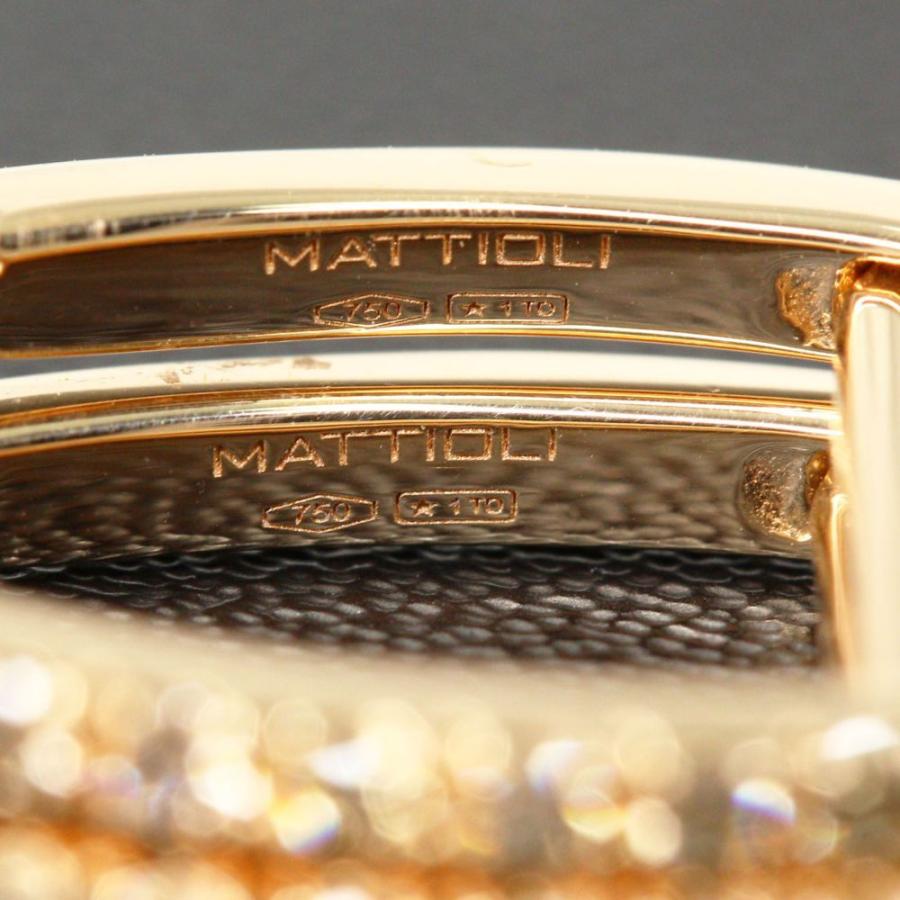 マッティオリ MATTIOLI パズル ピアス　ミディアム 激レア・極美品】MATTIOLI（マッティオリ） PUZZLE ピアス K18PG