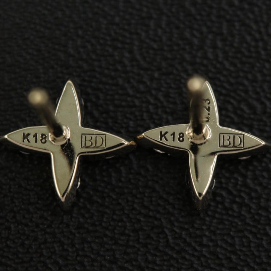 カシケイ ネイキッド ブラウンダイヤモンド スタッドピアス/K18BG/750