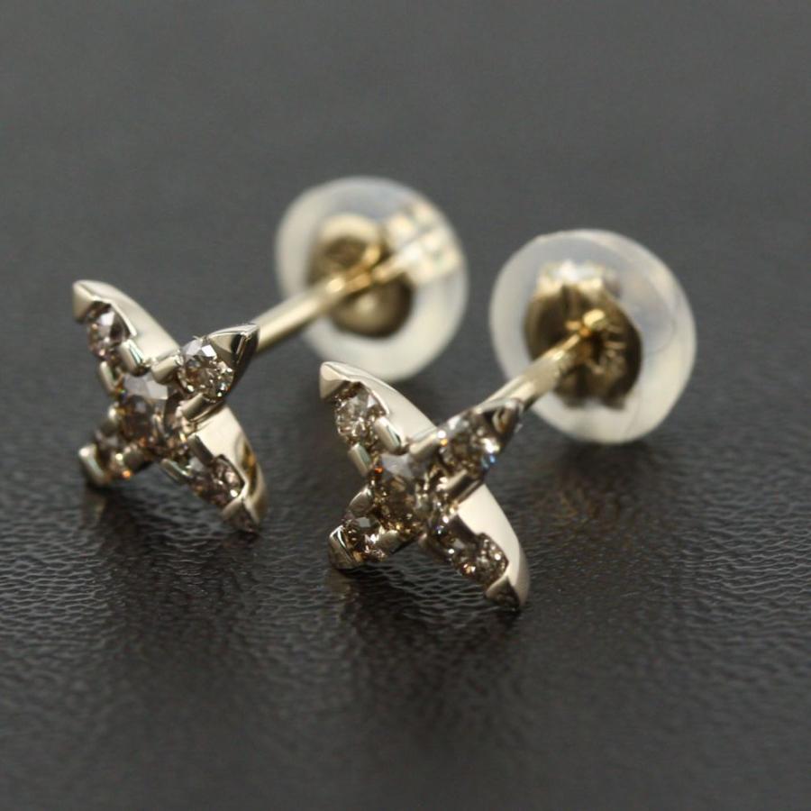 カシケイ ネイキッド ブラウンダイヤモンド スタッドピアス カシケイ ネイキッド ブラウンダイヤモンド スタッドピアス