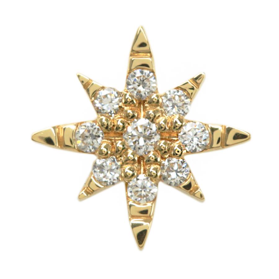 スタージュエリー 片耳用 CROSSING STAR PIERCED EARRINGダイヤモンド