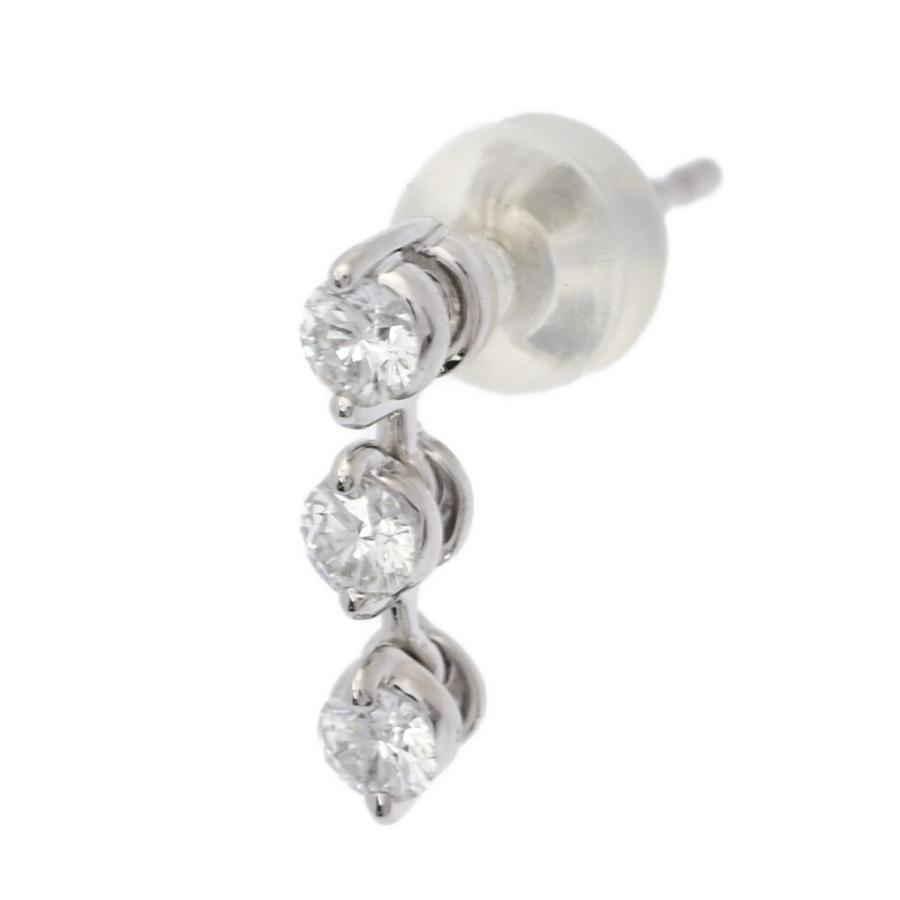 0.2ct/WAKO 和光 3連セッティング・4月 誕生石 3P・片耳ピアス 0.2ct/WAKO 和光 3連セッティング・4月 誕生石 3P・片耳ピアス