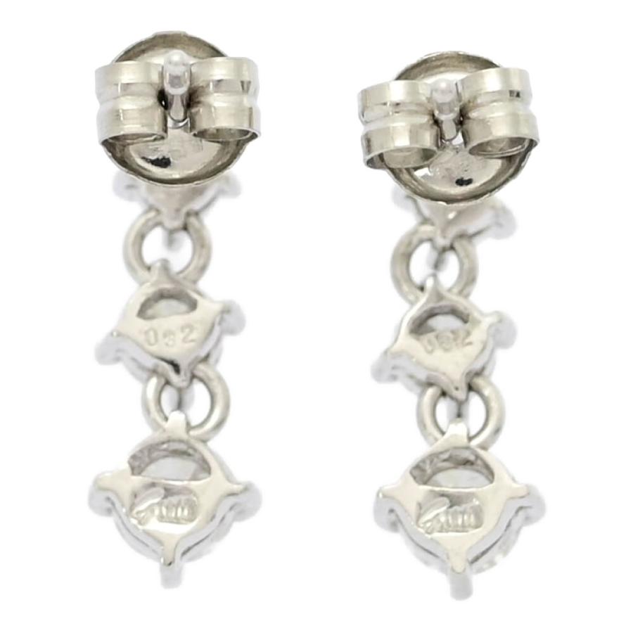 も*ん様 ジュエリーマキ 3ストーン ダイヤピアス 0.32ct/FD:0.32ct/Jewelry MAKI ジュエリーマキ 3連 セッティング 4月