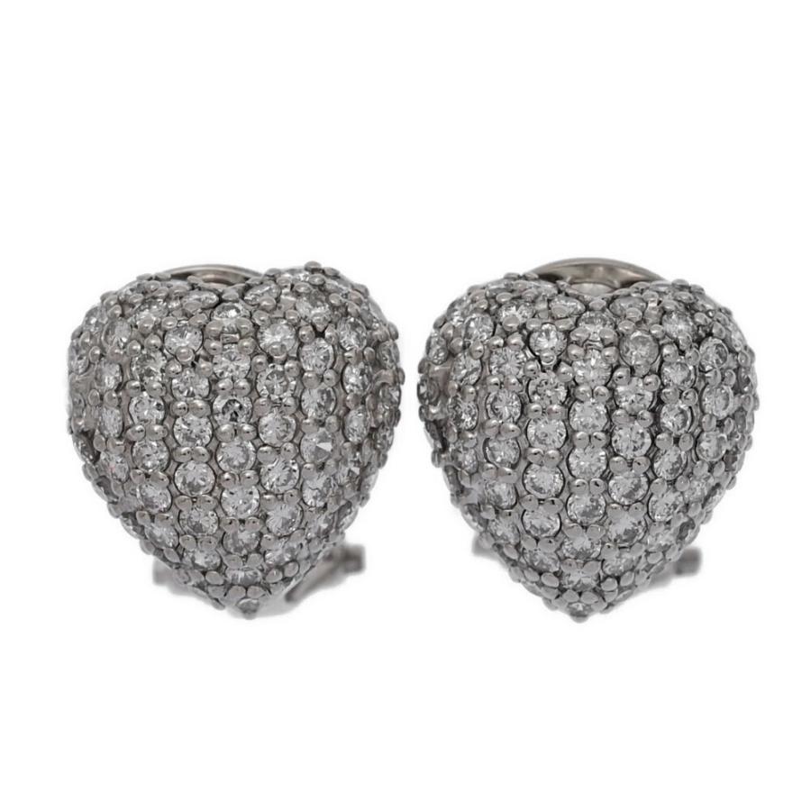 0.5ct/ハートモチーフ・ダイヤモンド ピアス/Pt900-4.7g/プラチナ