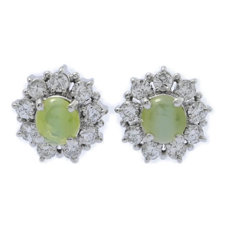 CH0.68ct/FD:0.28ct/キャッツアイ・取り巻き・クリソベリル  