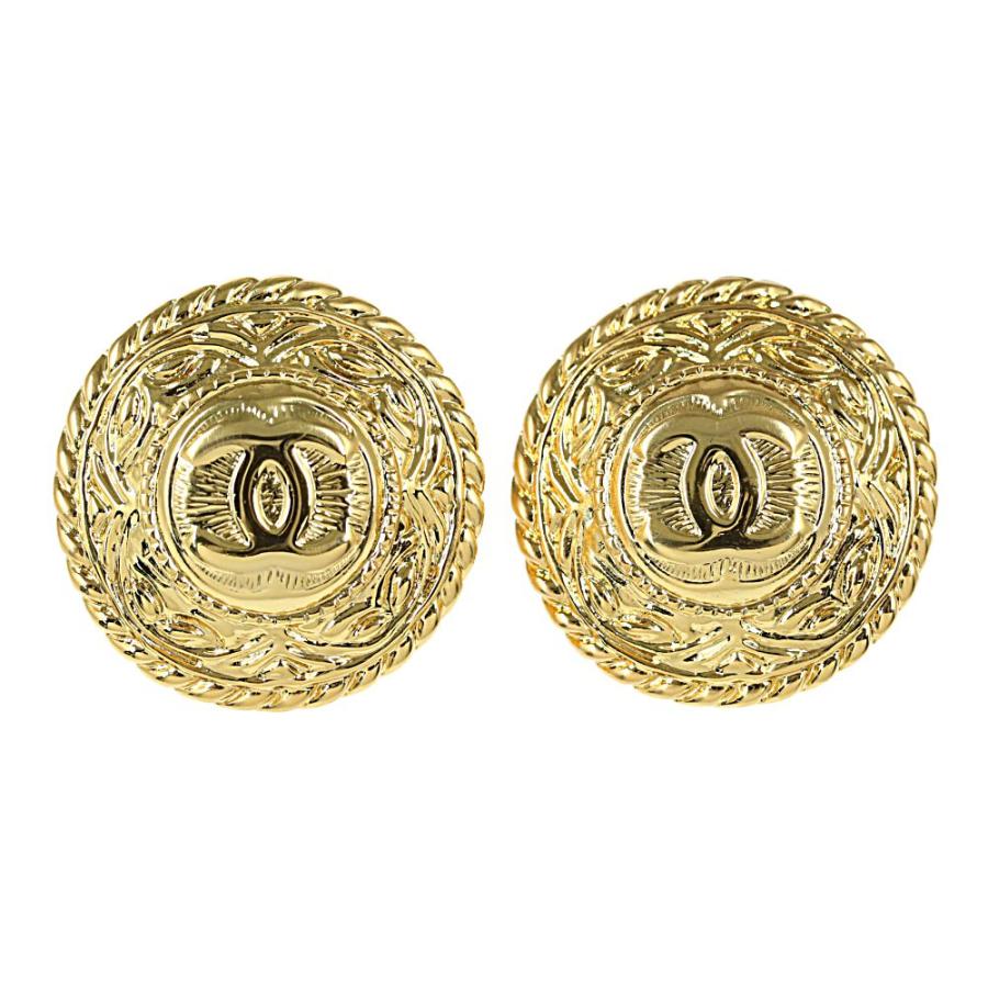 CHANEL/シャネル ココマーク イヤリング メッキ ゴールド CHANEL（シャネル） ココマーク・イヤリング/合金/メッキ-24.5g