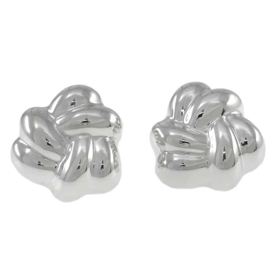 TIFFANY&Co. ティファニー ノットイヤリング/Sv925-15.1g/シルバー