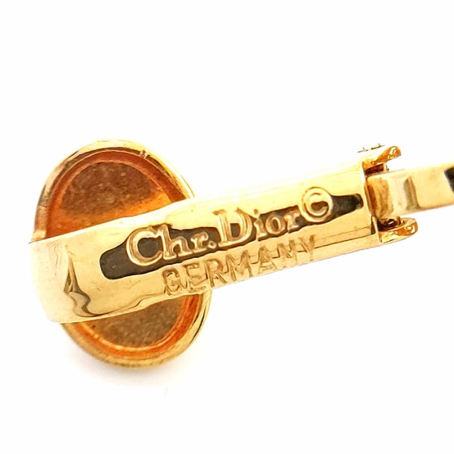 クリスチャンディオール ハートモチーフ・CDロゴイヤリング/合金  