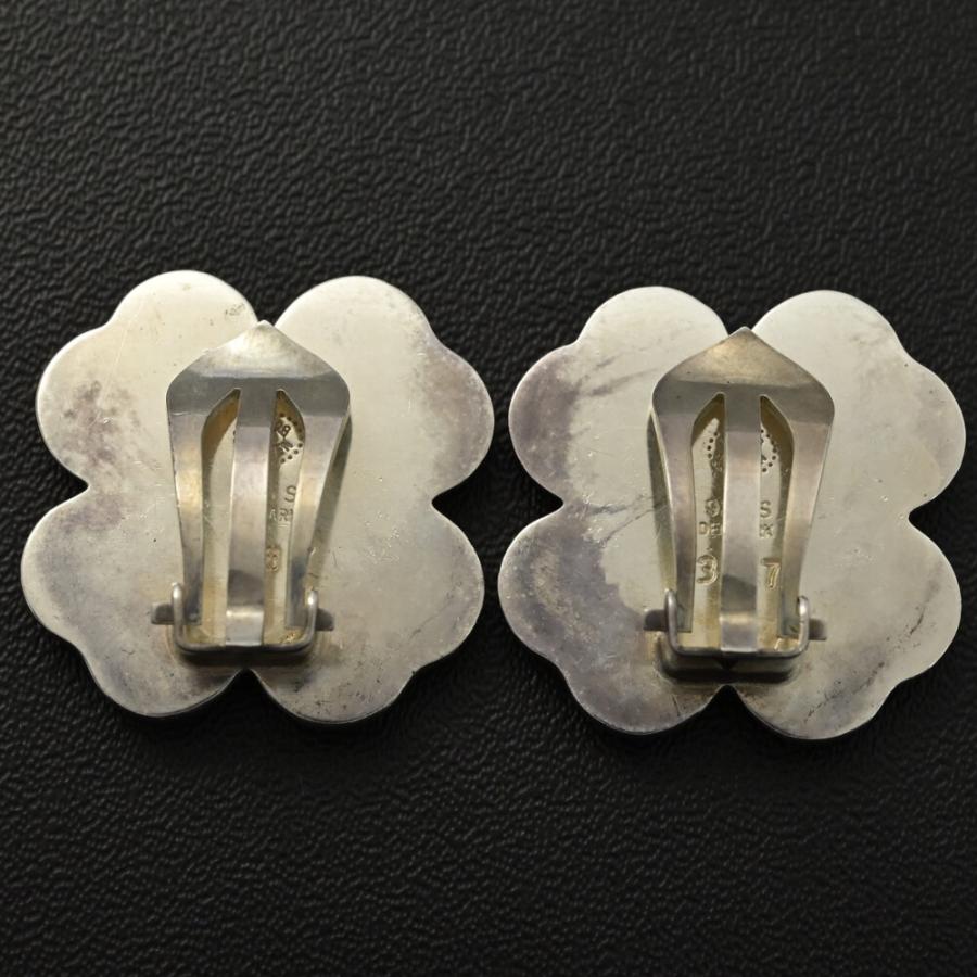Georg Jensen ジョージジェンセン 四葉のクローバーモチーフイヤリング