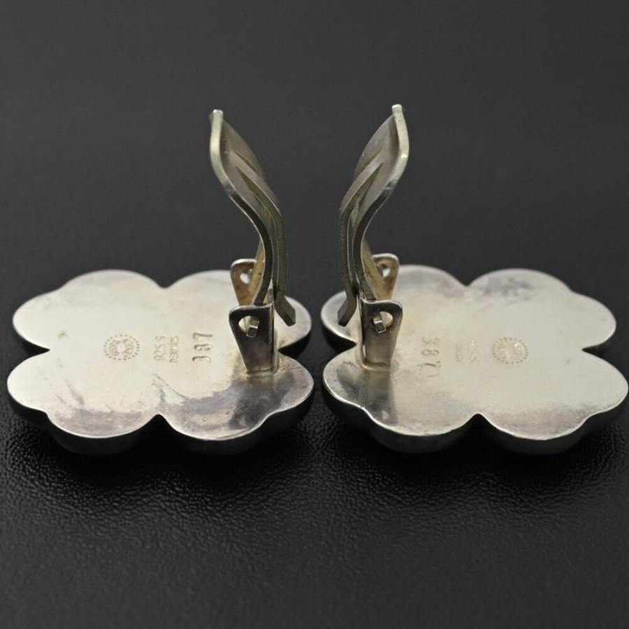Georg Jensen ジョージジェンセン 四葉のクローバーモチーフイヤリング