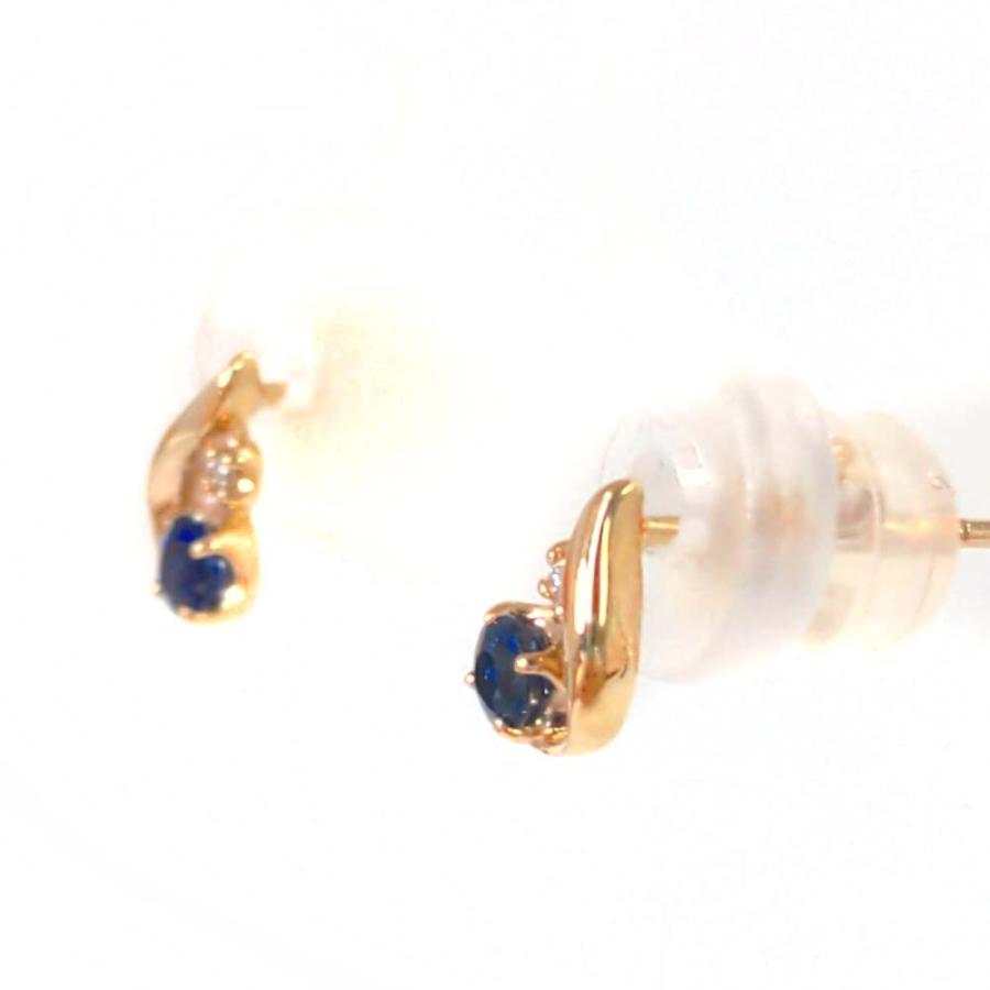 ヴァンドーム青山 ペア 2P・サファイア・ダイヤモンドピアス