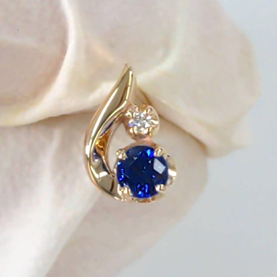 ヴァンドーム青山 ペア 2P・サファイア・ダイヤモンドピアス