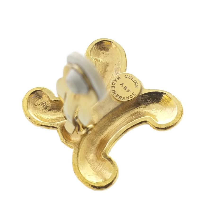 CELINE セリーヌ ヴィンテージ イヤリング マカダム オールドセリーヌ CELINE（セリーヌ） イヤリング GP ブラゾン 91 マカダム オールド