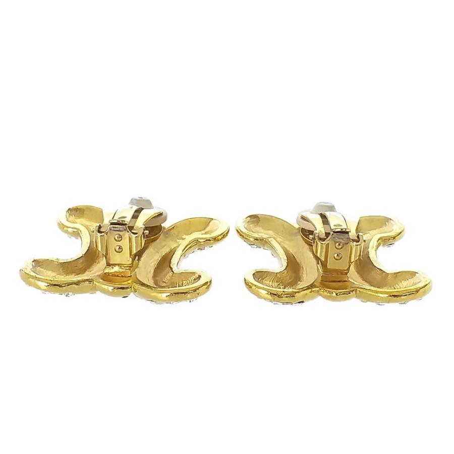 CELINE セリーヌ ヴィンテージ イヤリング マカダム オールドセリーヌ CELINE（セリーヌ） イヤリング GP ブラゾン 91 マカダム オールド