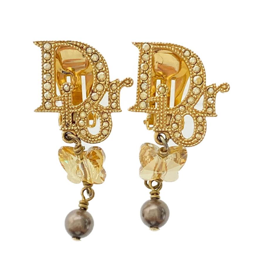 Dior ヴィンテージ ディオール ドロップパール スウィング イヤリング  