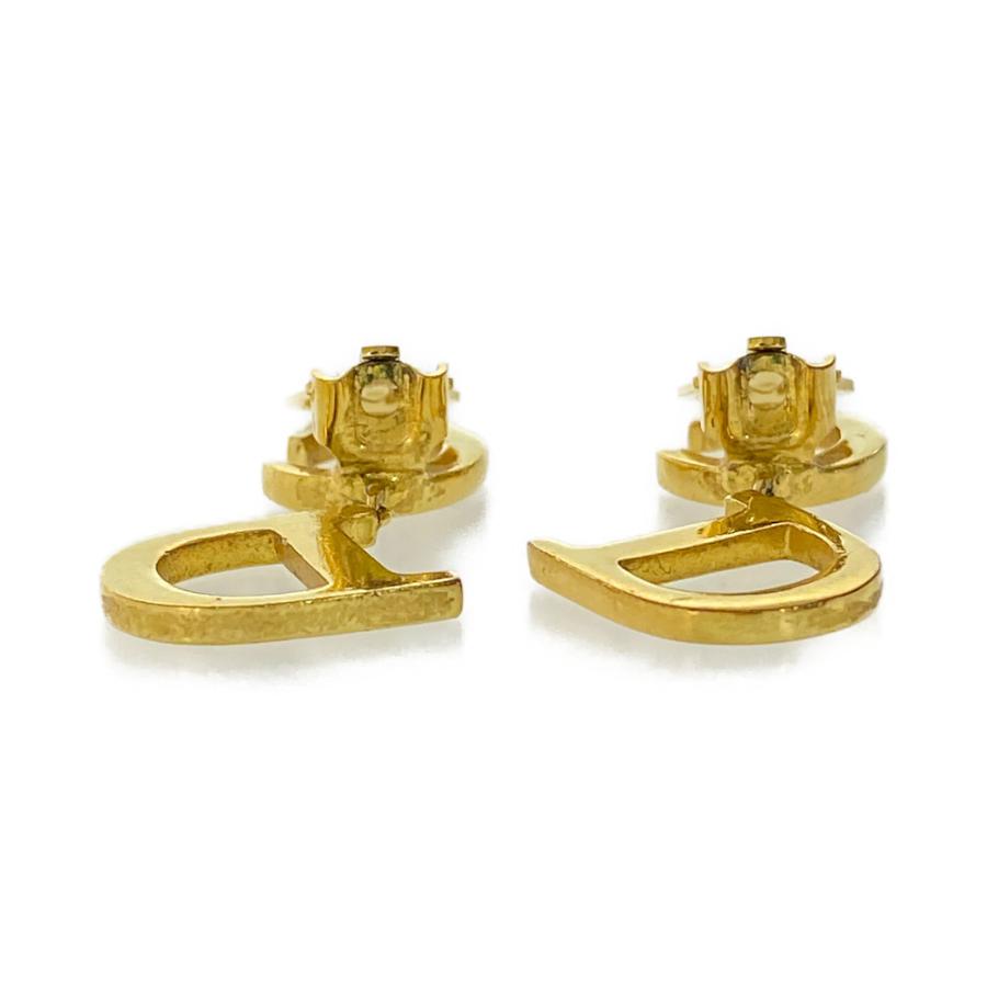 クリスチャンディオール CDロゴイヤリング-5.4g/ゴールド