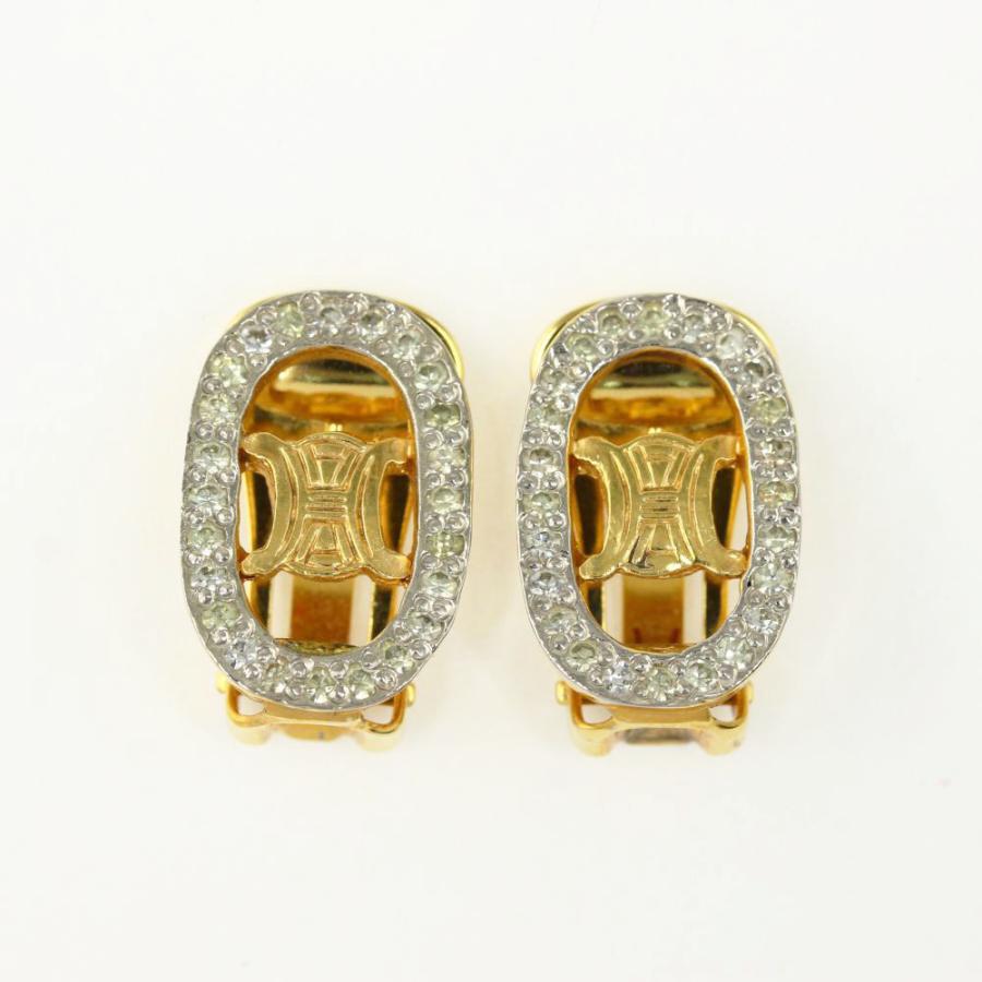 CELINE セリーヌ マカダム トリオンフロゴ ラインストーン