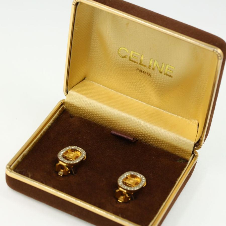 CELINE セリーヌ マカダム トリオンフロゴ ラインストーン