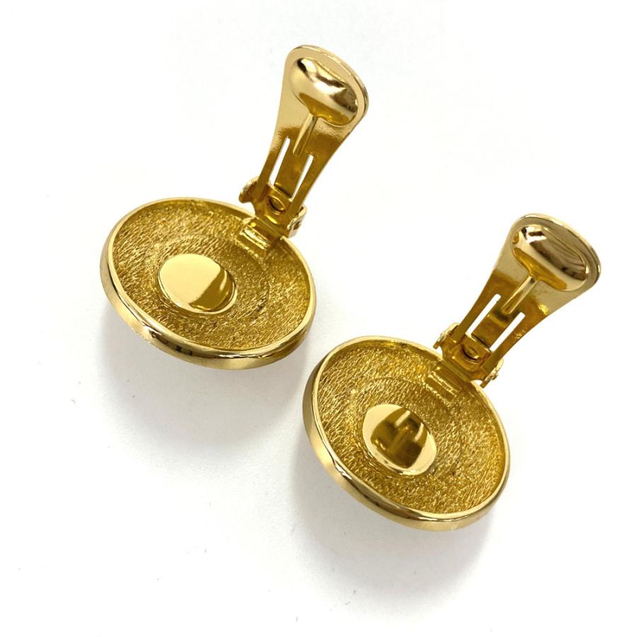 クリスチャンディオール サークルCDロゴ コスチュームパールイヤリング  