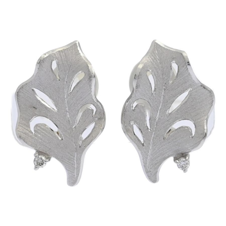 0.03ct/FD:0.03ct/SHUN TAMURA 田村俊一 リーフモチーフ・ダイヤモンド 